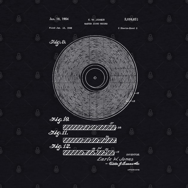 1951 Vinyl Record Patent Print by MadebyDesign